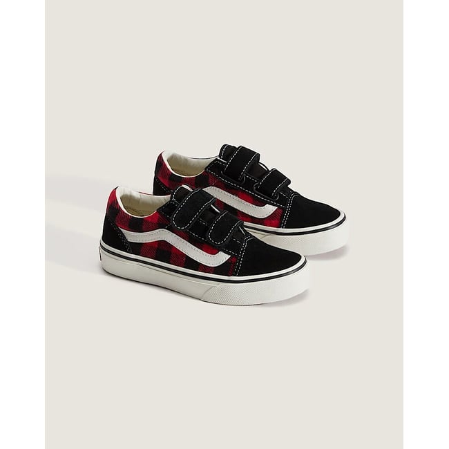 Zapatillas bajas con velcro, UY OLD SKOOL V rojo/negro <span itemprop=