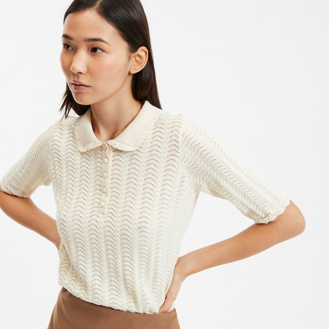 Maglione collo polo, camicia in maglia fine - LA REDOUTE COLLECTIONS