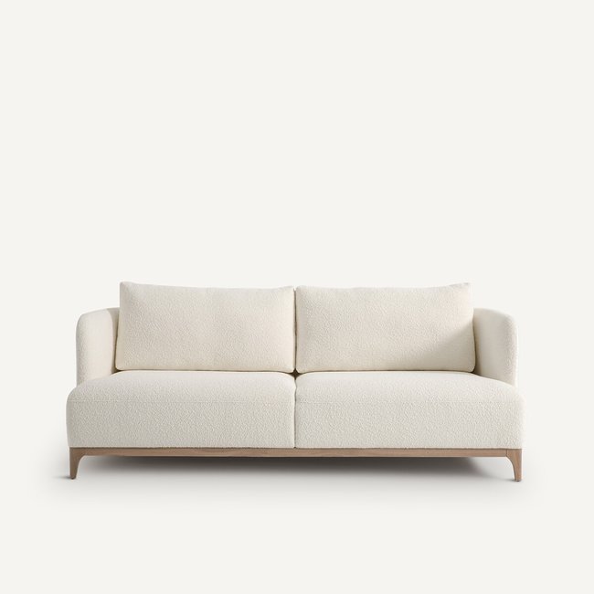 Canapé bouclette, Jabote Couleur blanc <span itemprop=