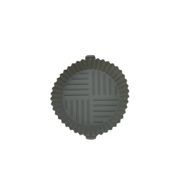 Moule en silicone air fryer rond 18 cm gris <span itemprop=