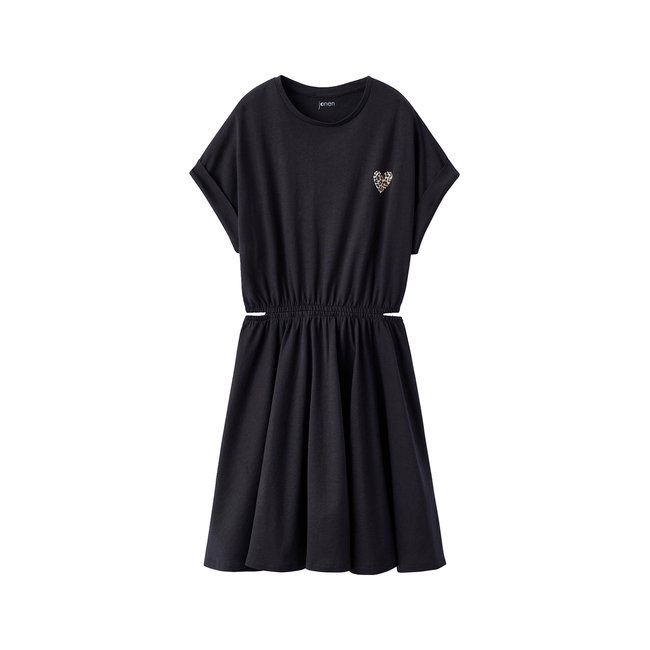 Robe avec ouvertures côtés anthracite <span itemprop=