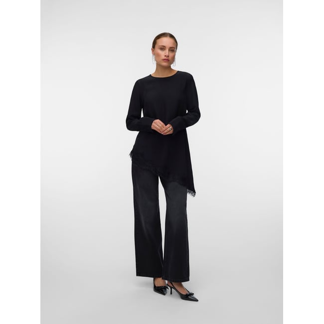Top Asymétrique noire - black <span itemprop=