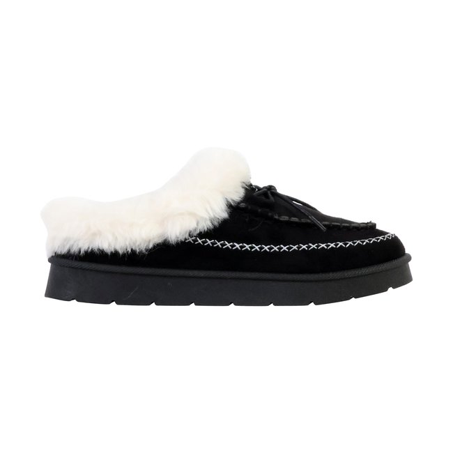 Chausson à Enfiler noir <span itemprop=