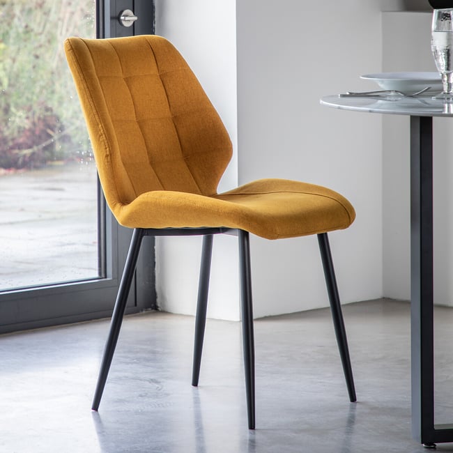 Dover Quilted Dining Chairs (Set of 2) - SO'HOME