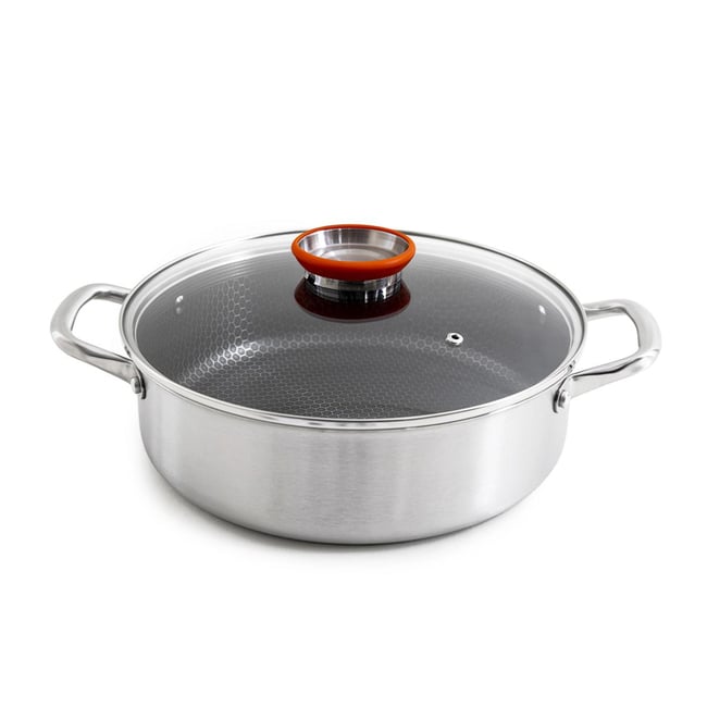 Sautoir 32cm triplex avec couvercle - 