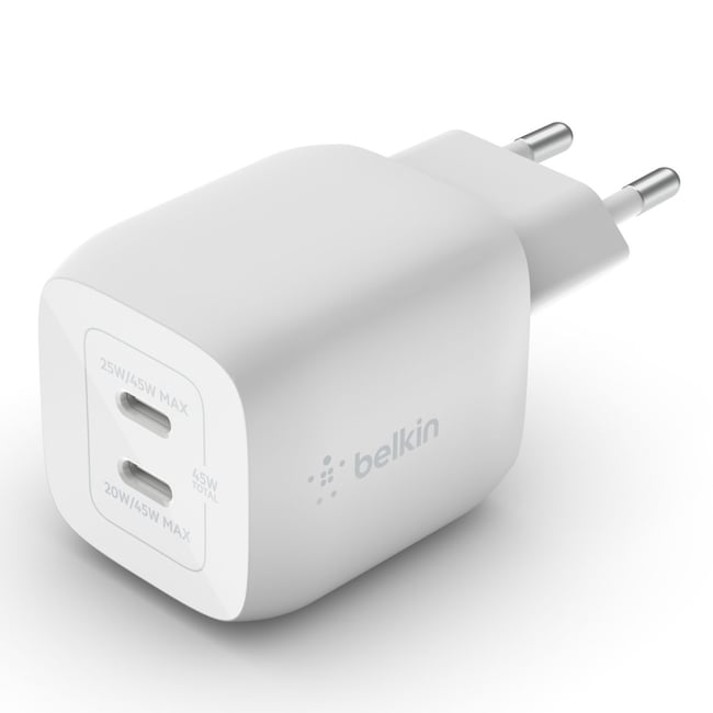Chargeur USB-C 45W Blanc blanc <span itemprop=