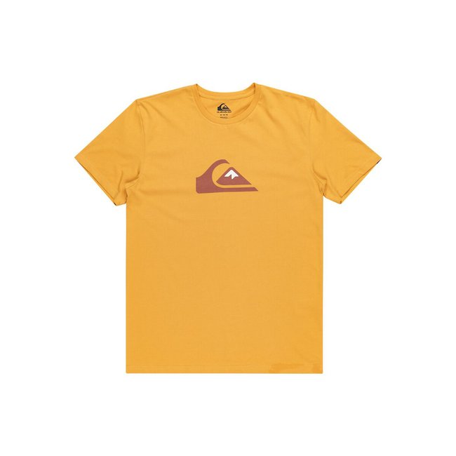 T-Shirt mit Logoprint senfgelb <span itemprop=