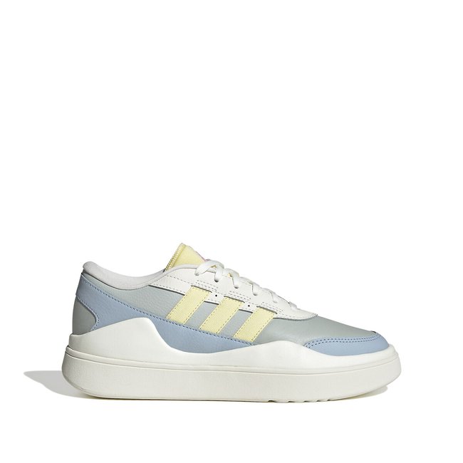 Zapatillas de piel Osade blanco/gris/azul <span itemprop=