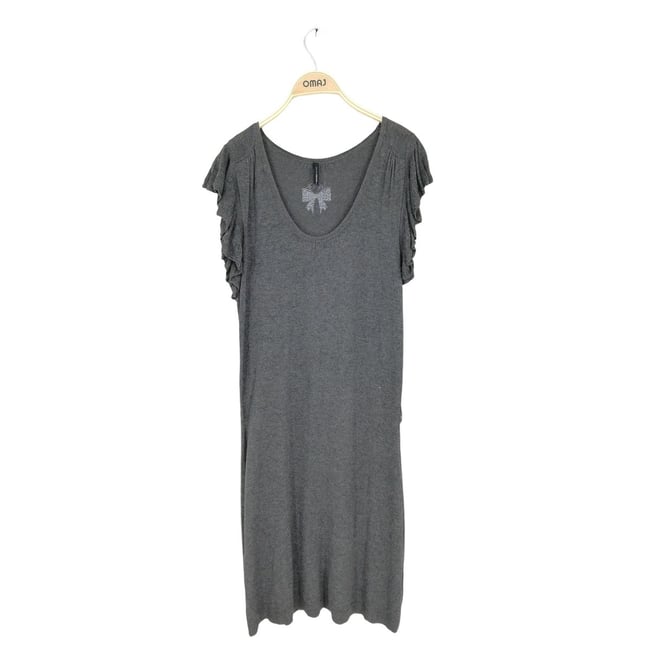 Robe Grise à Pois Naf Naf Taille 34 - Neuve Avec étiquettes, Longueur Genou