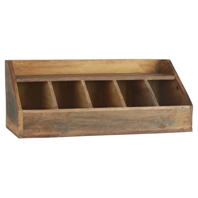 Range couverts brasserie bois recyclé bois foncé <span itemprop=