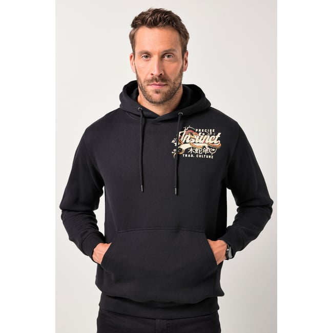 Sweat-shirt à capuche noir <span itemprop=