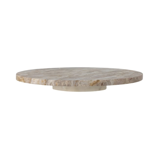Plateau tournant en marbre Nuni Couleur beige <span itemprop=