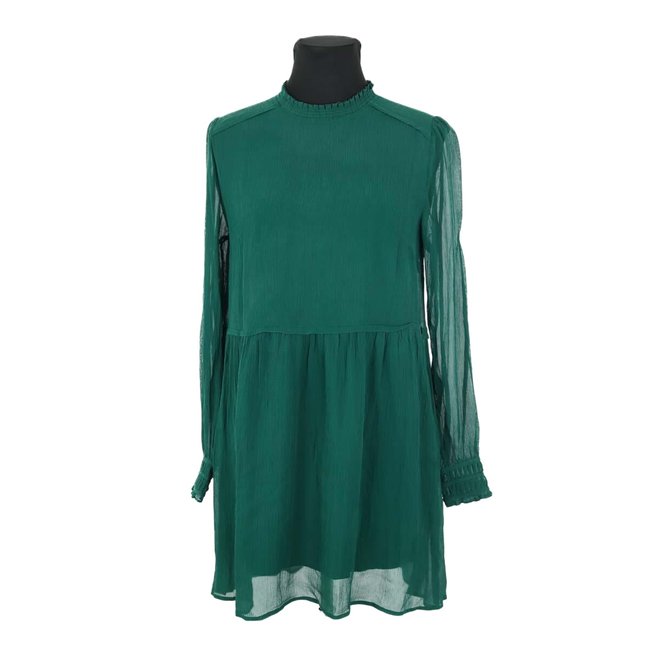 Robe en soie - Très Bon État vert <span itemprop=