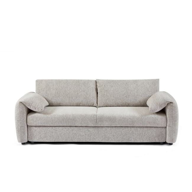 Canapé droit convertible chenille tramé  ANGEA - BAÏTA