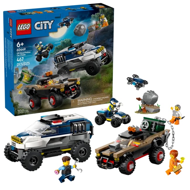 City La course-poursuite de la voiture de police tout-terrain multicolore <span itemprop=