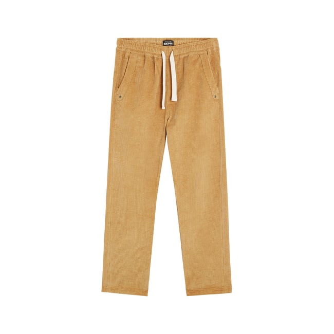 PANTALON LOOSE VELOURS ROYDESERT sable <span itemprop=