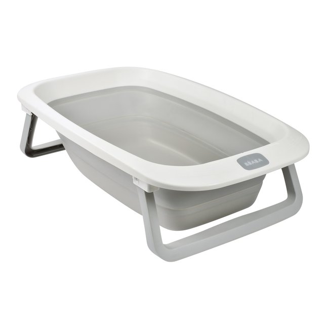 Baignoire pour bébé pliable et compacte EAZY POP gris velours <span itemprop=