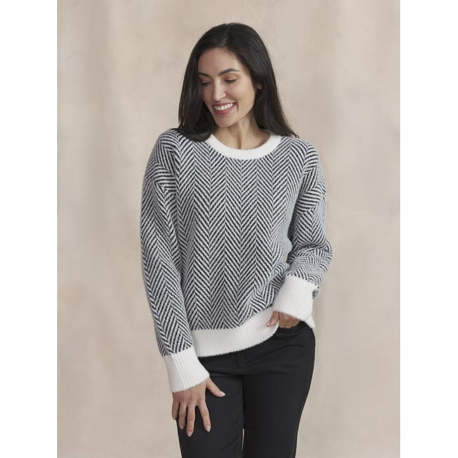 Pull encolure ronde DONIAPUL noir <span itemprop=