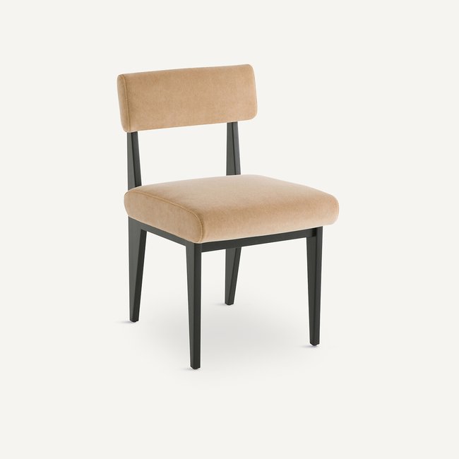 Sedia faggio e velluto, Izag cappuccino AM.PM