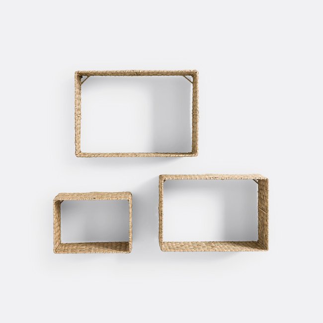 3er-Set Wandregale Zuric, Pflanzenfasern natur LA REDOUTE INTERIEURS