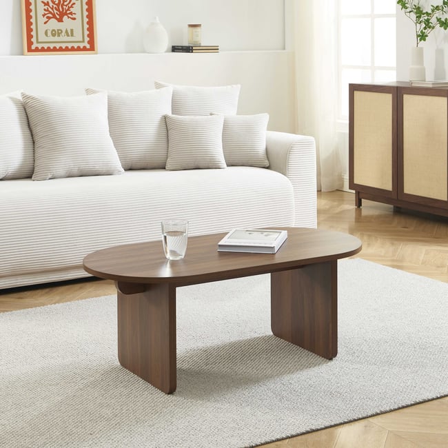 Table basse  AFFY Couleur noyer <span itemprop=