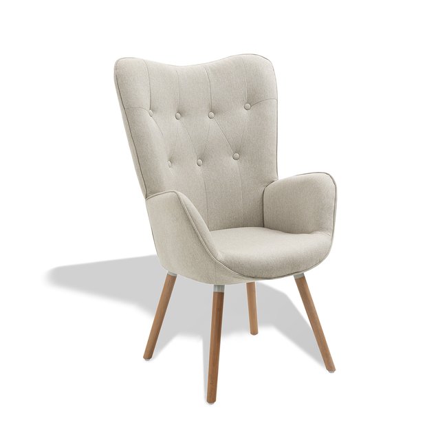 Fauteuil relax fauteuil confortable scandinave,KAS Couleur beige <span itemprop=
