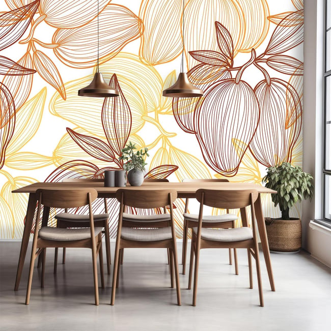 Papier peint fleurs louise Couleur intissé <span itemprop=