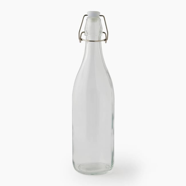 Bouteille avec bouchon, 1L Couleur transparent <span itemprop=