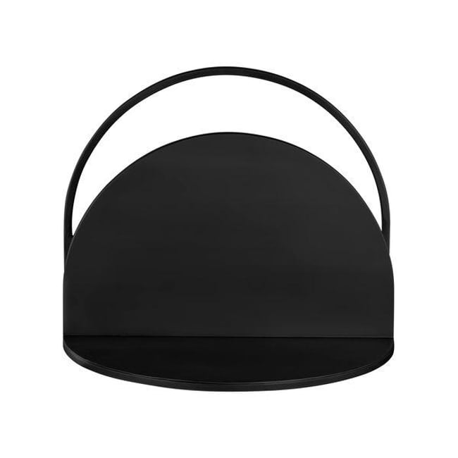 Etagère murale métal  40cm Couleur noir <span itemprop=