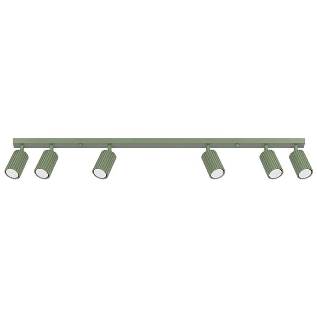 Plafonnier Aluminium Sauge GU10 6 Karbon Couleur sauge <span itemprop=