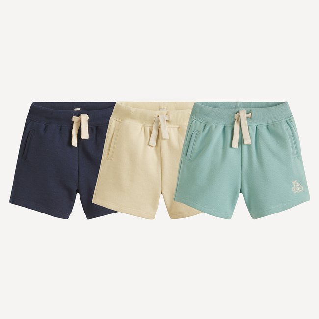 Lot de 3 shorts en molleton - LA REDOUTE COLLECTIONS