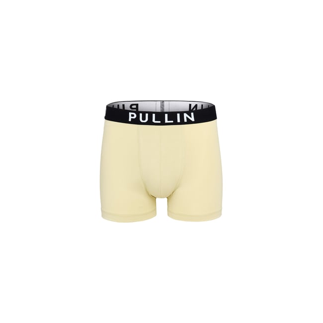 BOXER COURT COTON GRAVEL jaune <span itemprop=