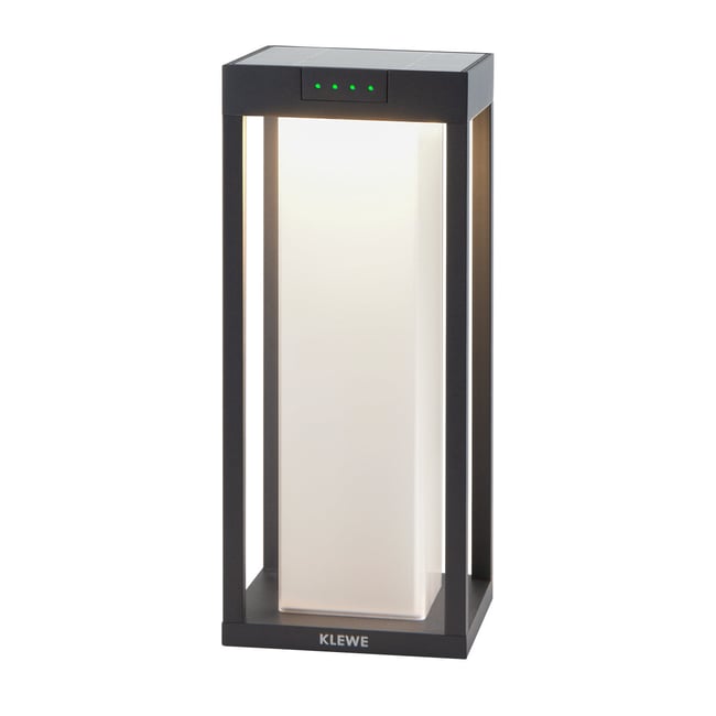 Borne solaire aluminium RADIA MINI MOON Couleur noir <span itemprop=