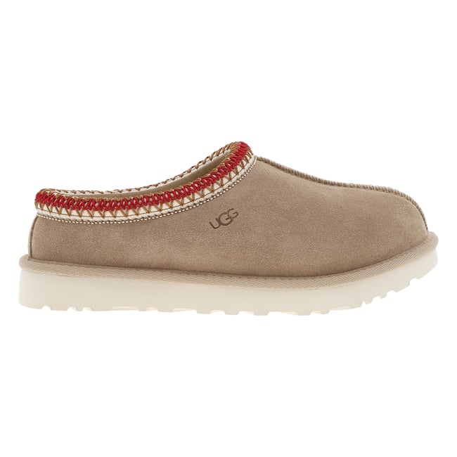 Pantoufles TASMAN cuir beige <span itemprop=