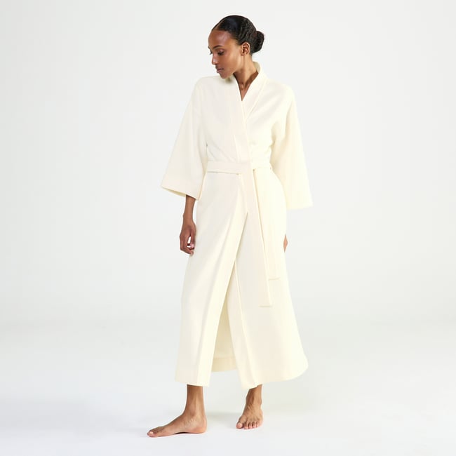 Kimono long col kimono en polaire SILENCE - LAURENCE TAVERNIER