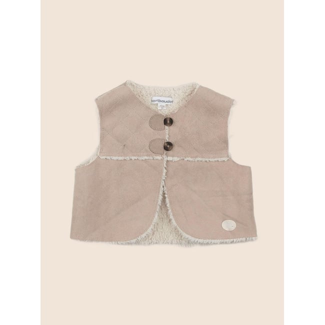 Gilet - Très bon état marron <span itemprop=
