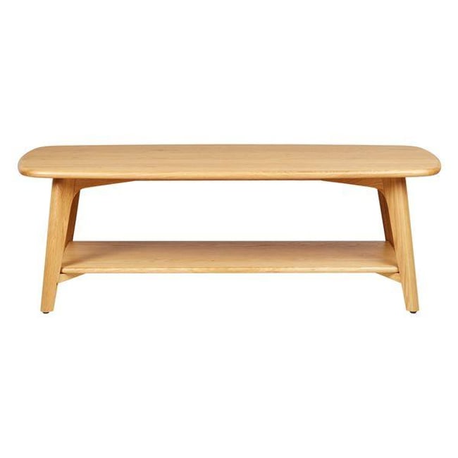 Table basse 120cm chêne Couleur naturel <span itemprop=