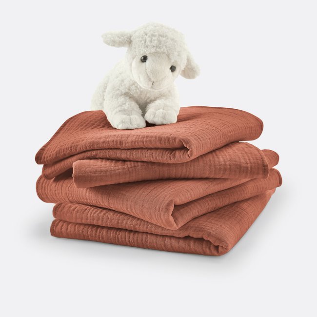 Confezione da 4 maxi pannolini in garza di cotone Kumla - LA REDOUTE INTERIEURS