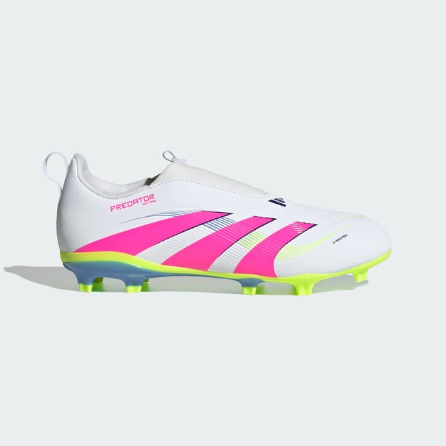Chaussure Sans Lacets Predator League Terrain Souple / Multi-Surfaces Enfants cloud white / lucid pink / lucid lemon <span itemprop=
