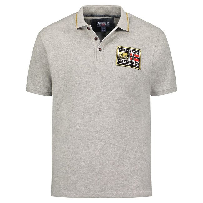 Polo à manches courtes Karite gris <span itemprop=