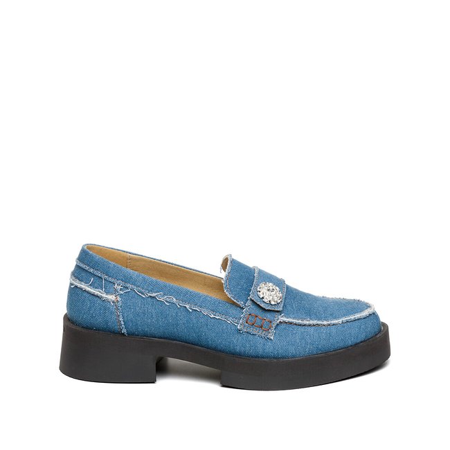 Mocassins en denim Meggie denim <span itemprop=