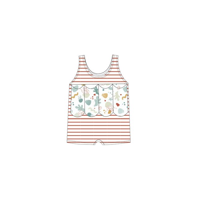 Maillot bouée orange <span itemprop=