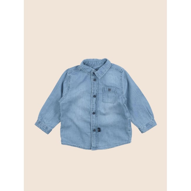 Chemise - Bon état bleu <span itemprop=