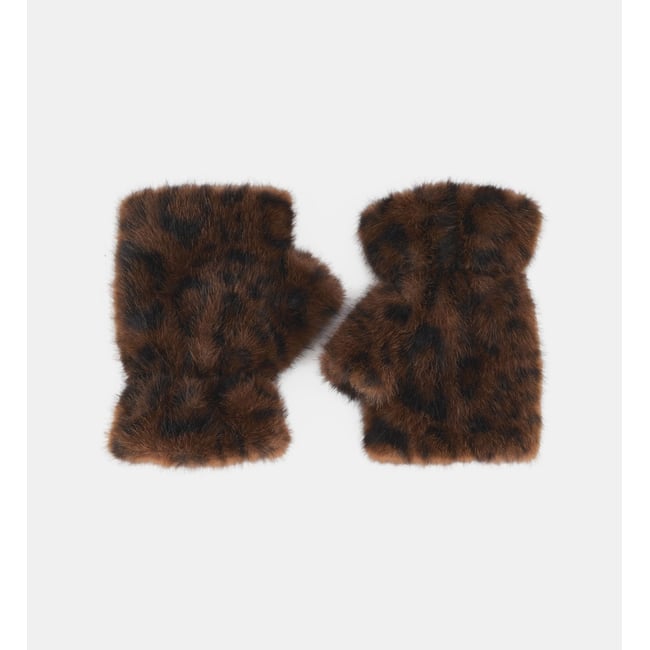Mitaines hitaine motif léopard léopard <span itemprop=
