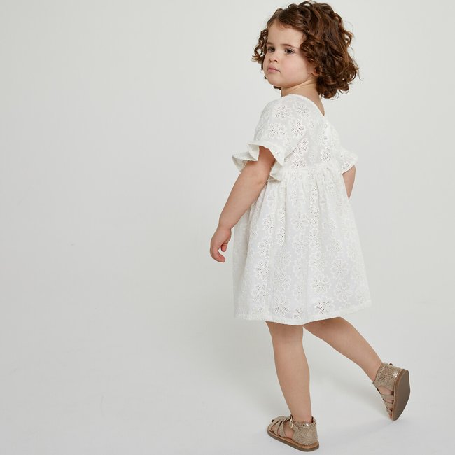 Robe de ceremonie en broderie anglaise La Redoute Collections ecru La Redoute