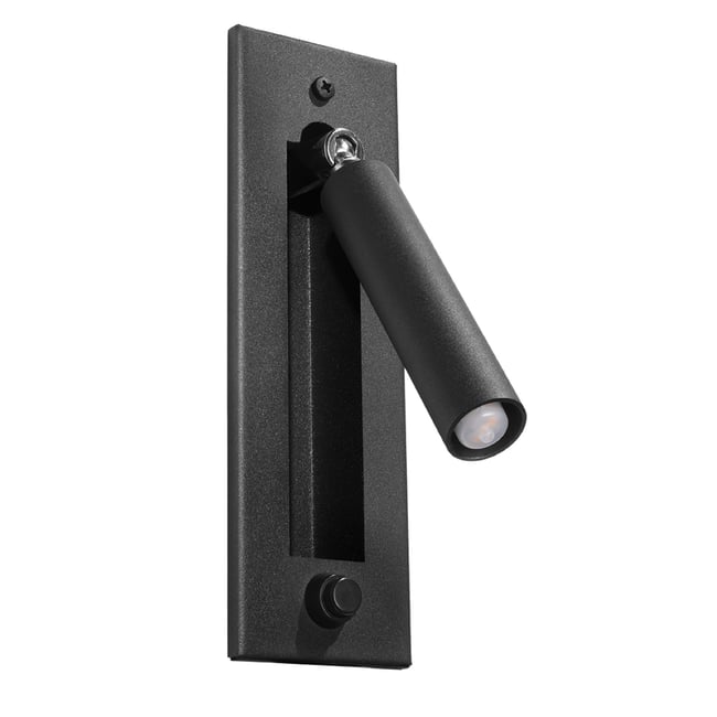 Applique Acier Noir G9 1 Enif Couleur noir <span itemprop=