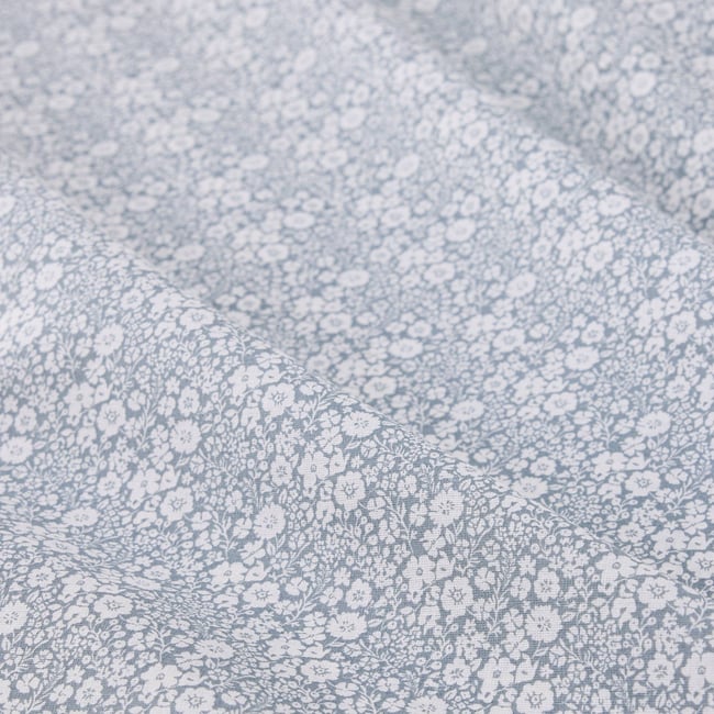 Housse de couette imprimée, 100% coton bio GOTS algue <span itemprop=