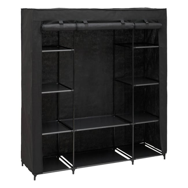 Penderie rectangulaire DRESSY Couleur noir <span itemprop=