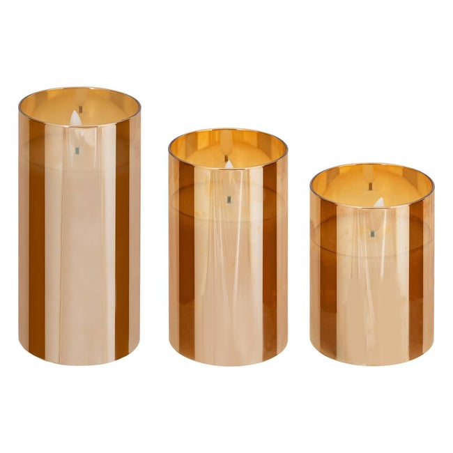 Coffret 3 bougies LED SENA - ATMOSPHERA