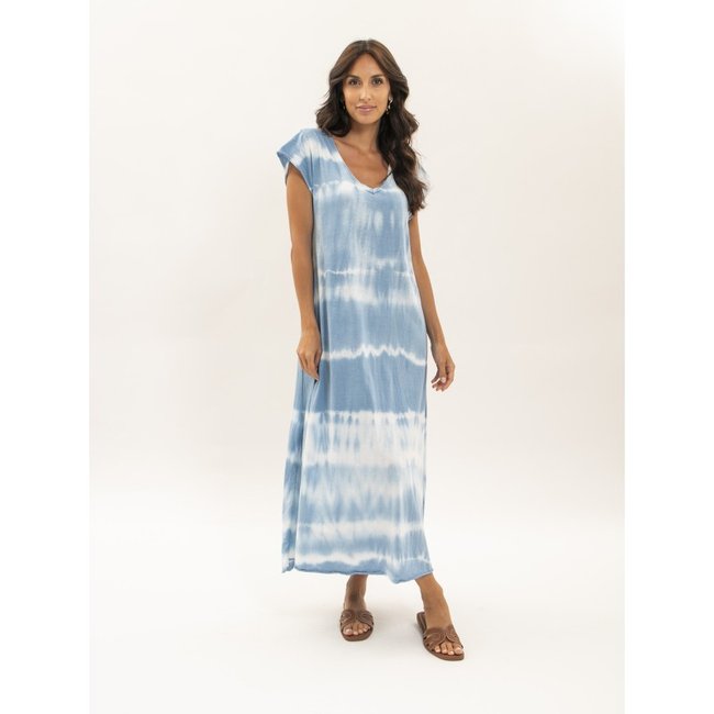 Robe Tee-shirt Longue Motifs Ibolia - DONA LISA